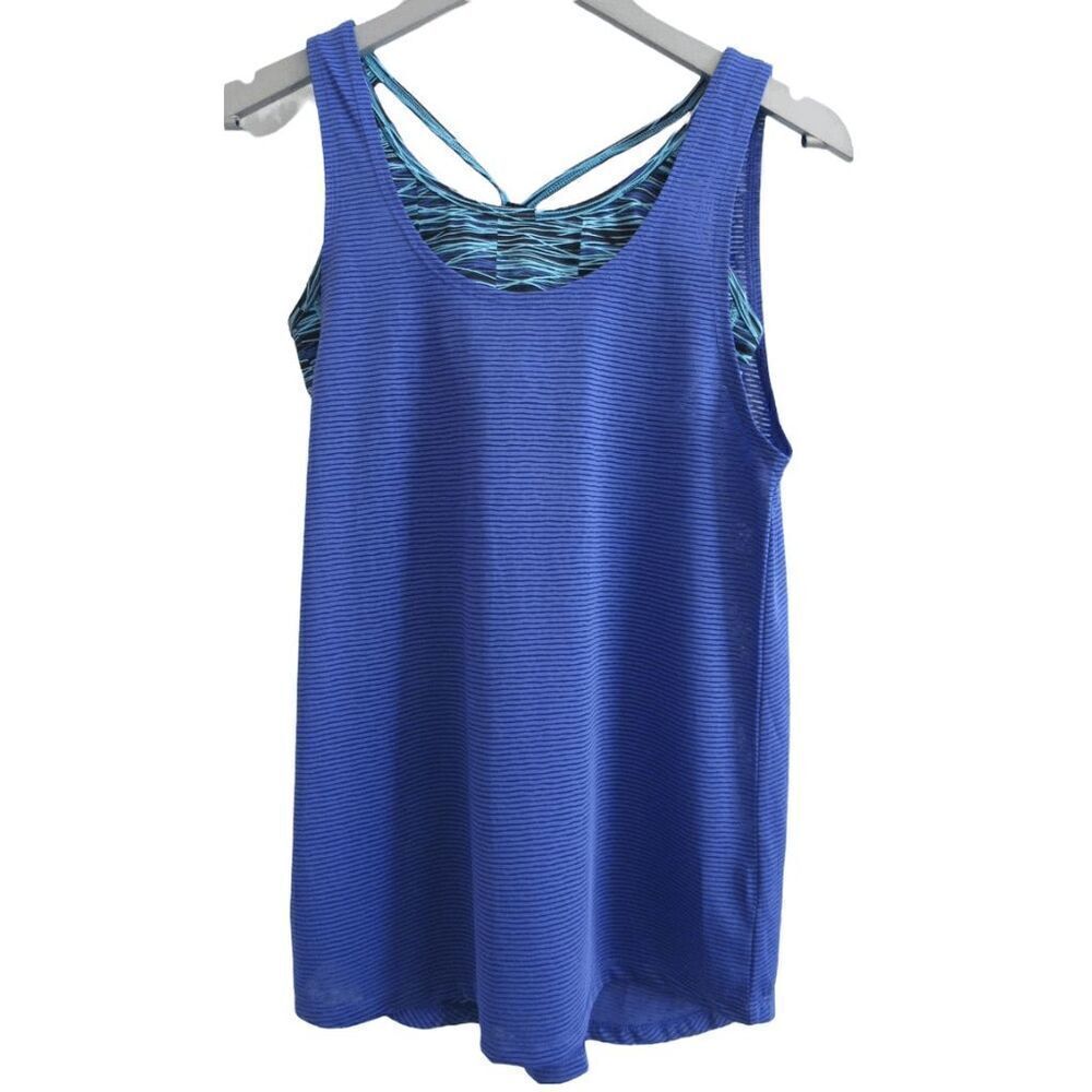 Champion 2in1 Sports Bra Tank Top Built In Active Training Sz S